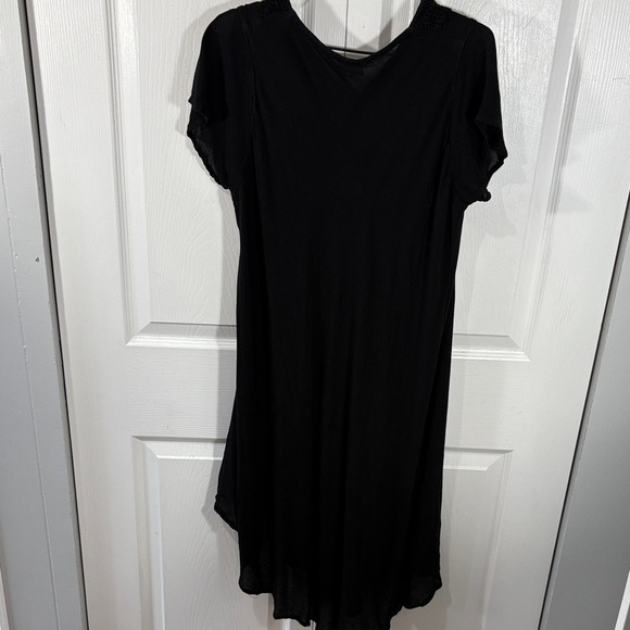 Exist Black Dress with Colorful Embroidery - Picture 3 of 6